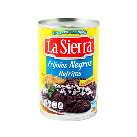 FRIJOLES NEGROS MOLIDOS 440G LA SIERRA LATA