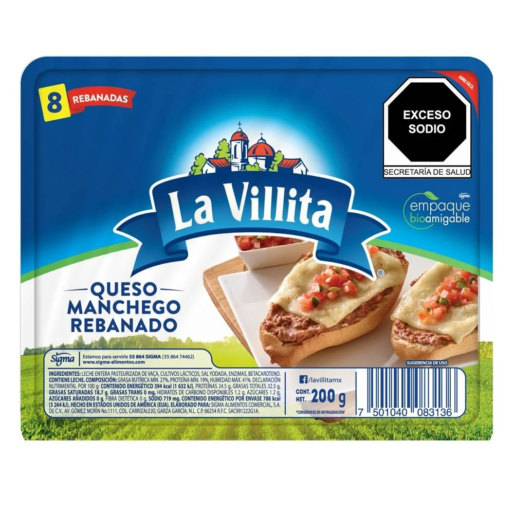 QUESO MANCHEGO VILLITA 200G