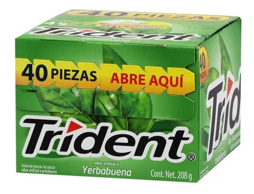 TRIDENT YERBA BUENA 4 PZAS ADAMS