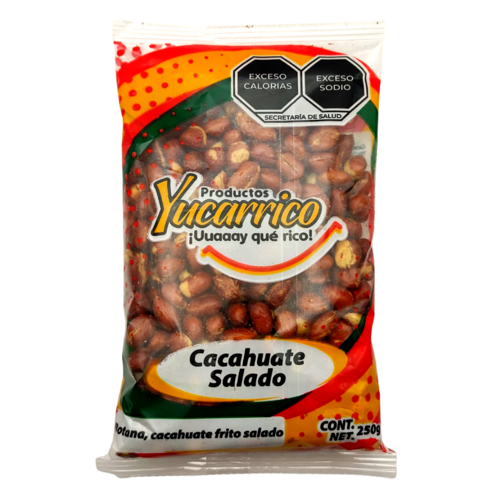CACAHUATE SALADO CONT 250G YUCARRICO