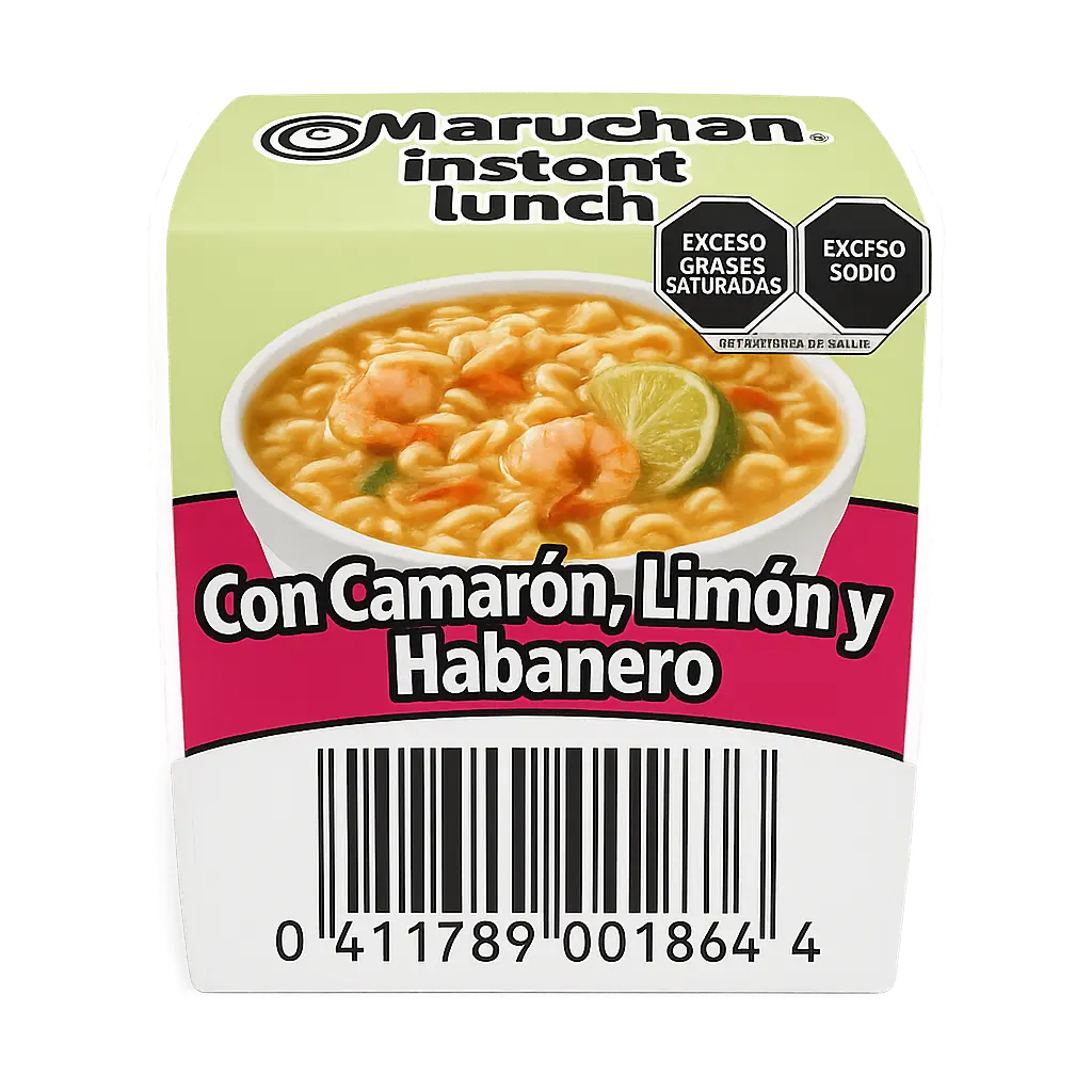 MARUCHAN CAMARON LIMON Y HABANERO 64G