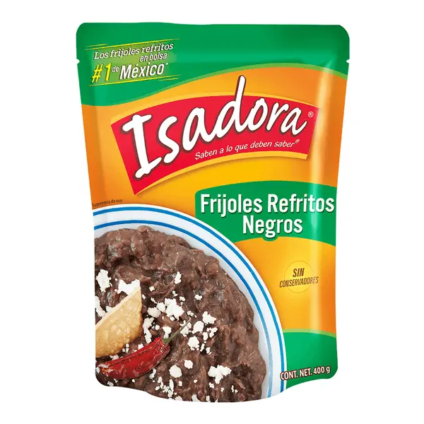 ISADORA FRIJOLES REFRITOS NEGROS 400G