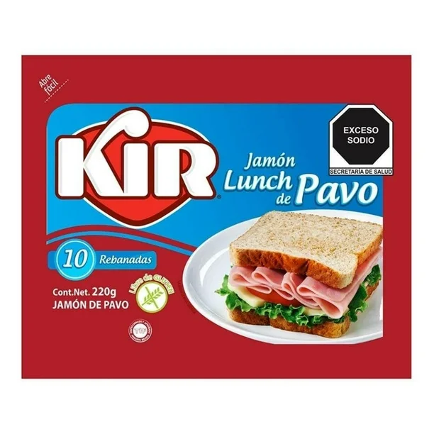 JAMON DE PAVO LUNCH KIR 220 G ( ZWAN )