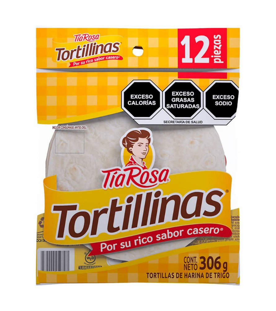 TORTILLINAS TIA ROSA 15 PIEZAS 