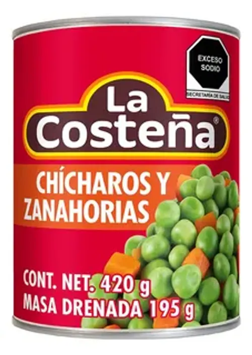 CHICHAROS Y ZANAHORIAS LA COSTEÑA 420g