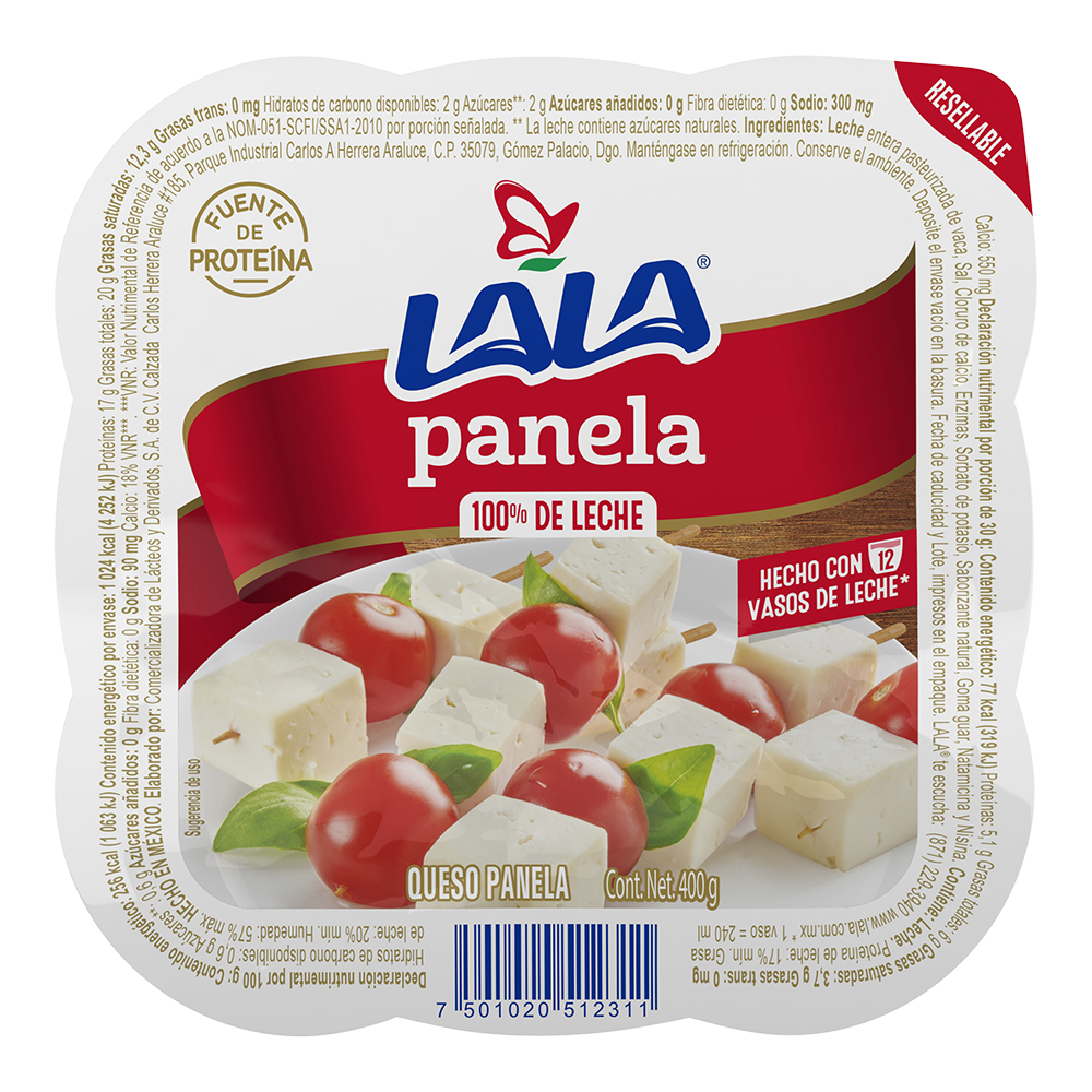 QUESO PANELA 400G LALA