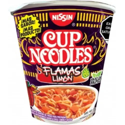 NISSIN CUP NOODLES FLAMAS LIMON  70 GM
