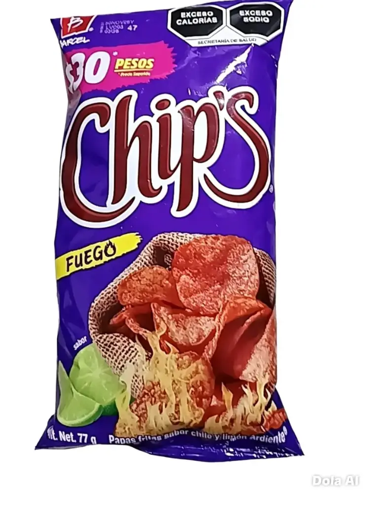 CHIPS FUEGO 77G BARCEL
