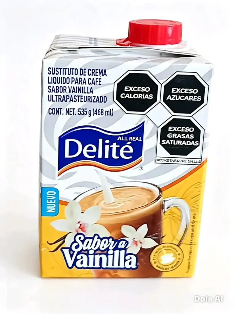 SUSTITUTO DE CREMA LIQUIDO PARA CAFE  DELITE 468ML