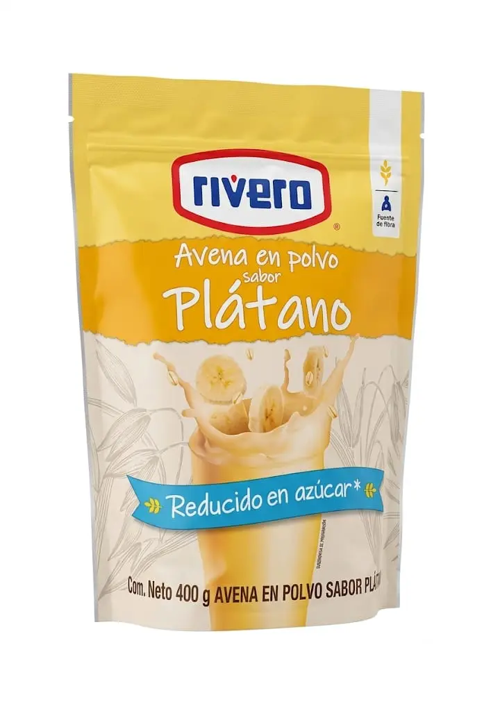 AVENA EN POLVO SABOR PLATANO 400G