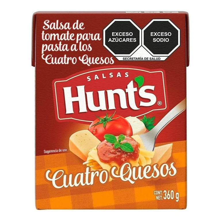 SALSA DE TOMATE HUNTS 4 QUESOS 360G