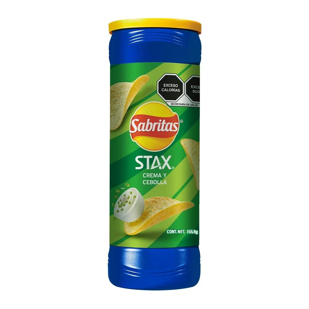 STAX CREMA Y CEBOLLA 155.9G (SABRITAS)