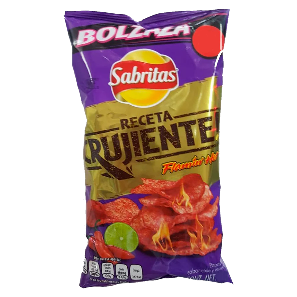 RECETA CRUJIENTE FLAMIN HOT BOLZAZA 75G (SABRITAS)