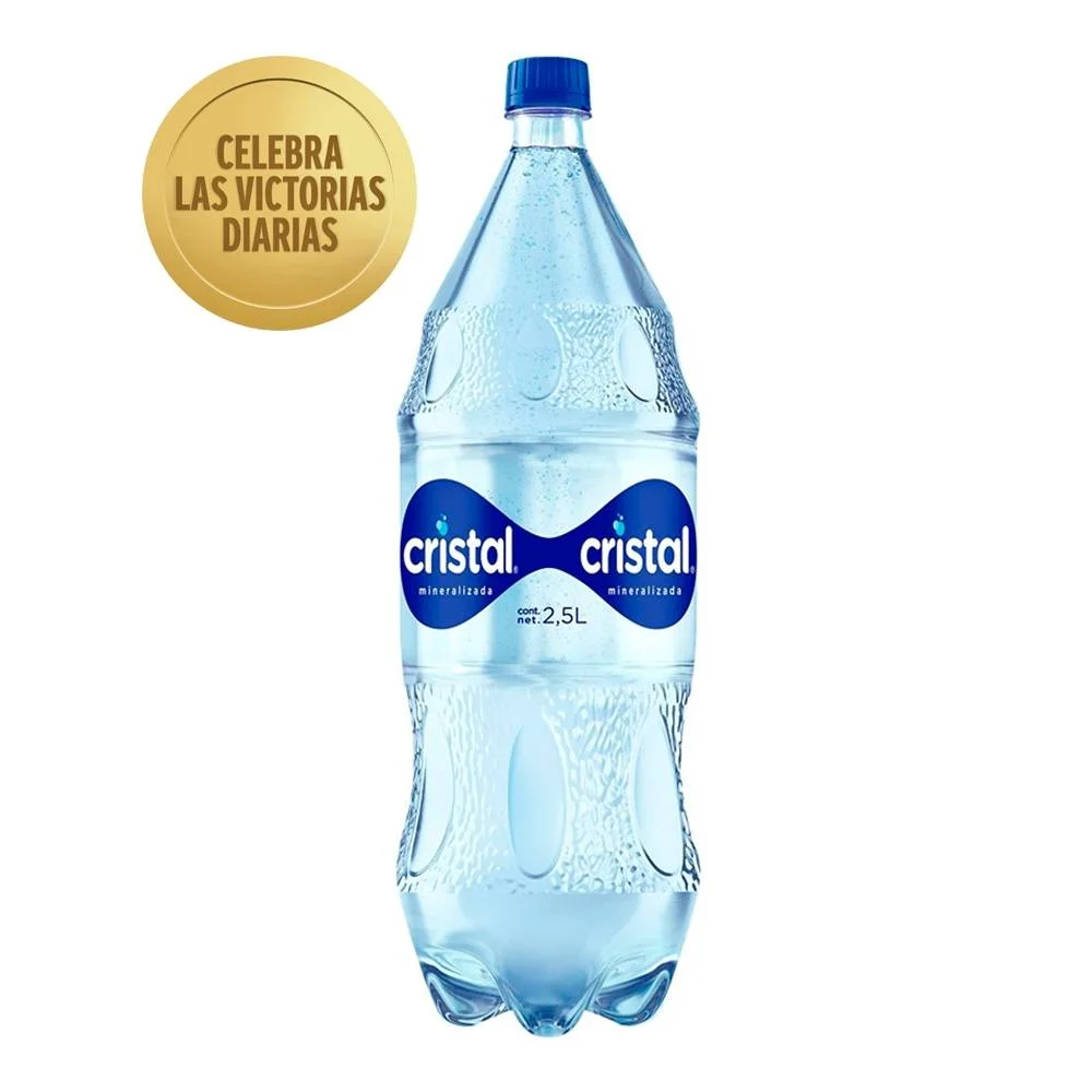 AGUA MINERALIZADA 2.5 L CRISTAL (COCA COLA)