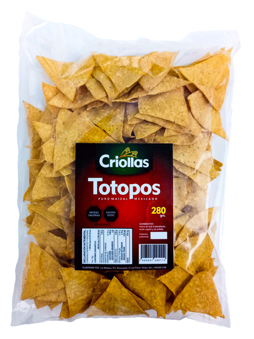 TOTOPOS 150G CRIOLLAS