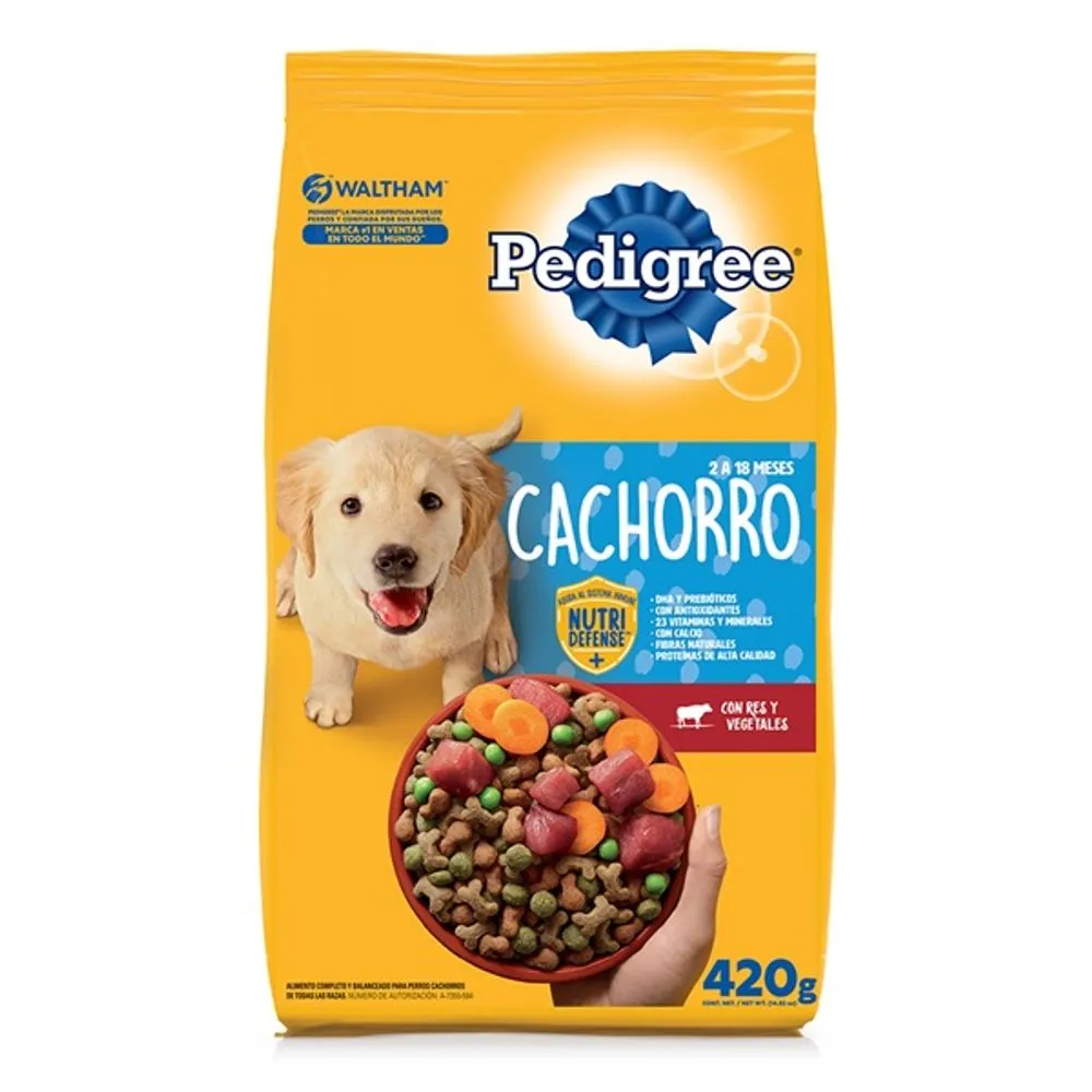 PEDIGREE CACHORRO RES Y VEGETALES 420g