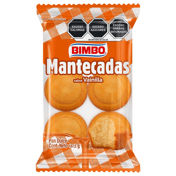 MANTECADA VAINILLA 188G 6 PIEZAS (BIMBO)
