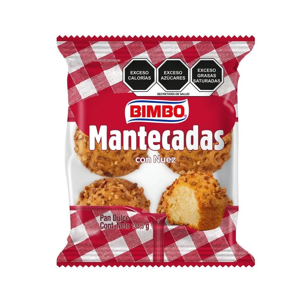 MATECADAS DE NUEZ 184.5G 6PZAS (BIMBO)
