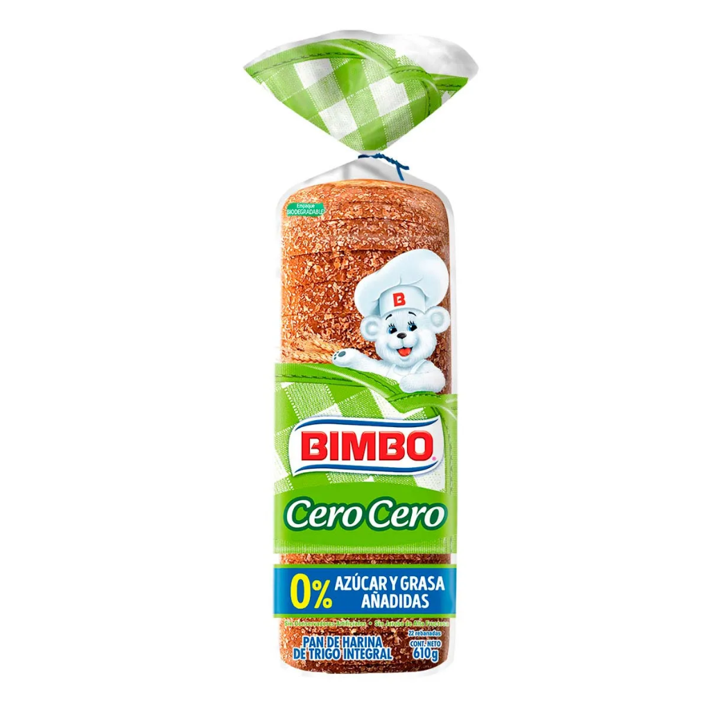 PAN BLANCO CERO Y CERO 567G (BIMBO)