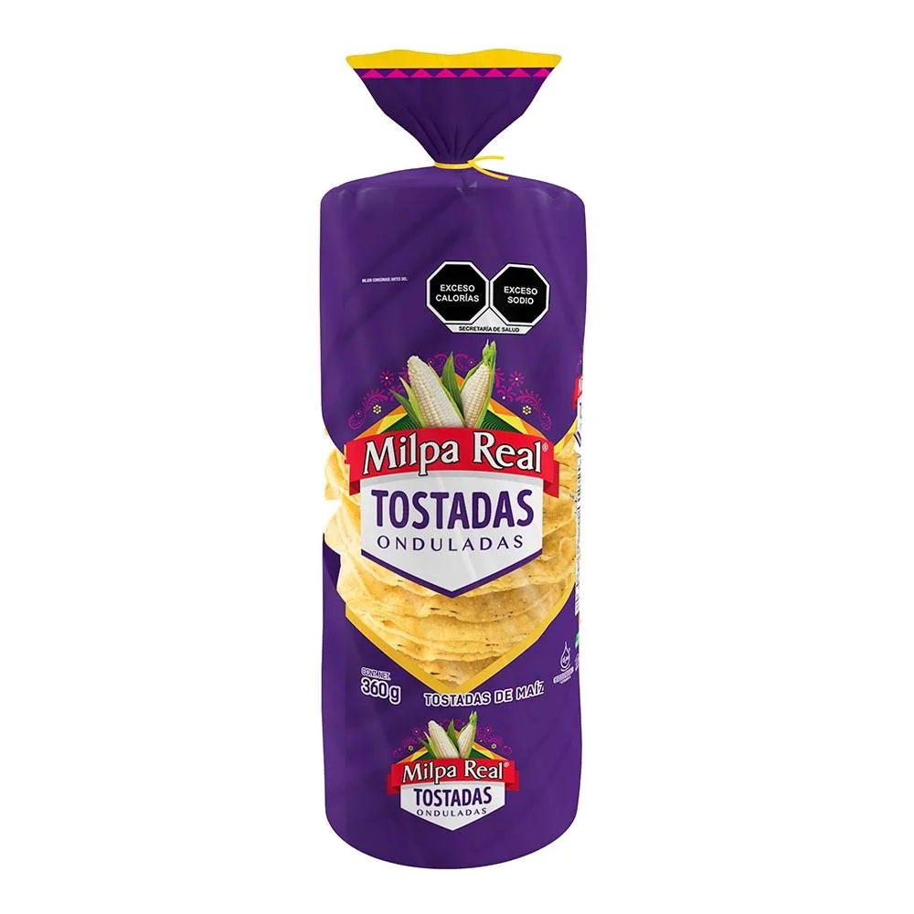 MILPA REAL TOSTADA ONDULADAS 360G