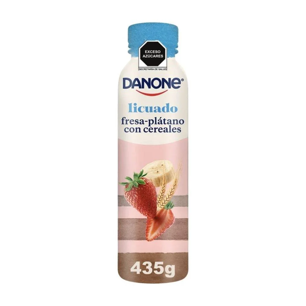 DANONE LICUADO FRESA PLATANO 435ML
