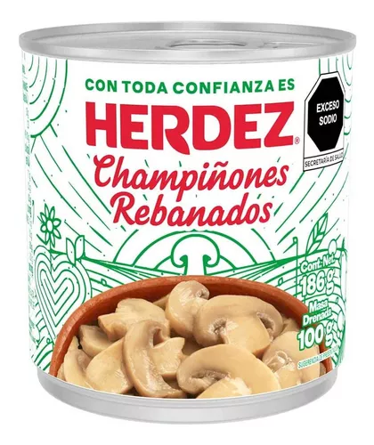 [CHA213] CHAMPIÑONES REBANADAS 186G HERDEZ