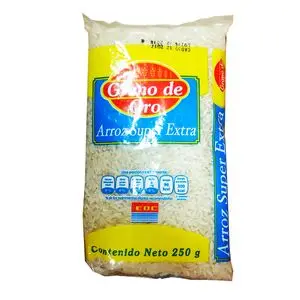 [ARR646] ARROZ SUPER  EXTRA 250G GRANO DE ORO