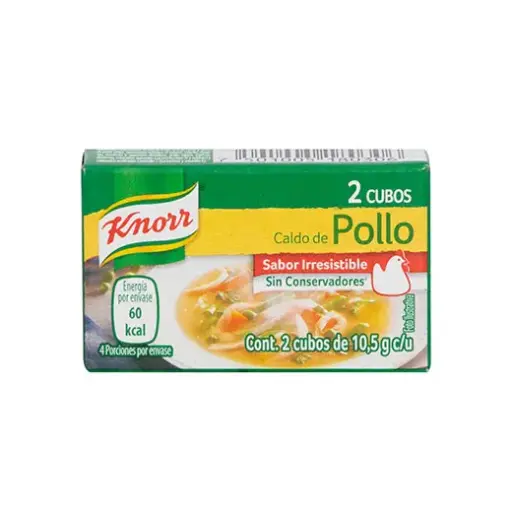 [KNO306] KNORR CALDO DE POLLO CAJITA CONT. 2 CUBS