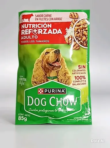 DOG CHOW ADULTO 85G CARNE CON ARROZ
