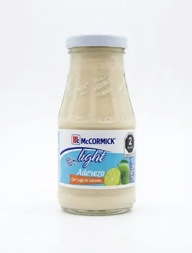  MAYONESA MC CORMICK LIGHT CON JUGO DE LIMONES No. 8 210 GRS 
