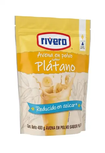 AVENA EN POLVO SABOR PLATANO 400G