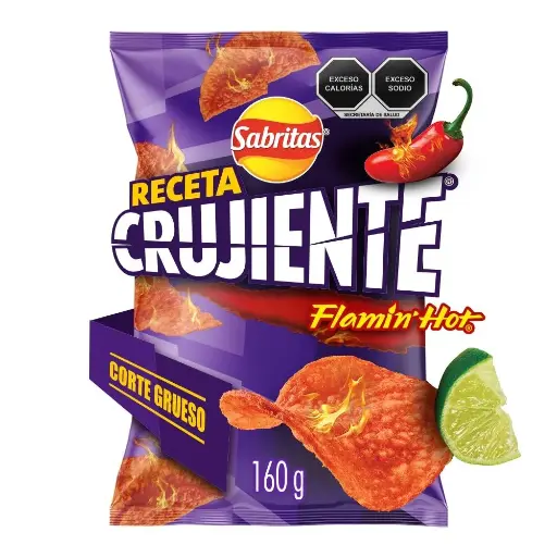 [REC266] RECETA CRUJIENTE FLAMIN HOT 160G (SABRITAS)
