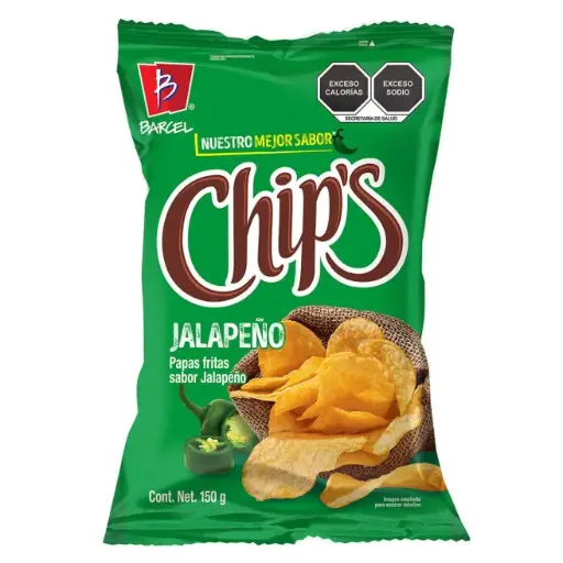 [B800] CHIPS JALAPEÑO 170G (BARCEL)