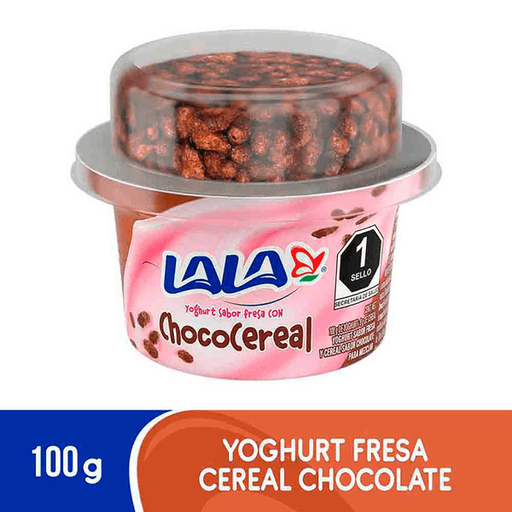 [011523] LALA YOGURT FRESA CHOCO CEREAL 100G