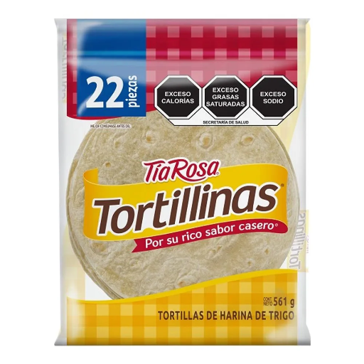 [TOR664] TORTILLINAS TIA ROSA 22 PIEZAS 561G (BIMBO)