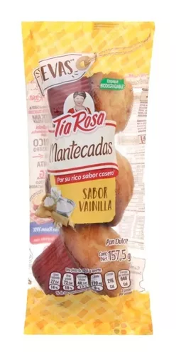 [MAN322] MANTECADAS VAINILLA TIA ROSA 3 PZAS